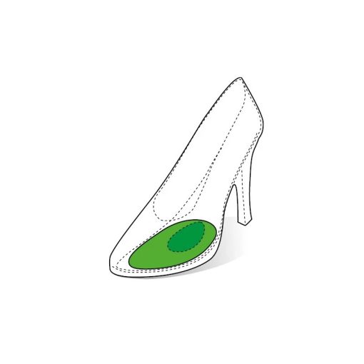 Harántpárnás bőr félbetét