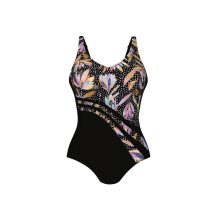 Anita Dirban fekete-virágos protézis tartó fürdőruha